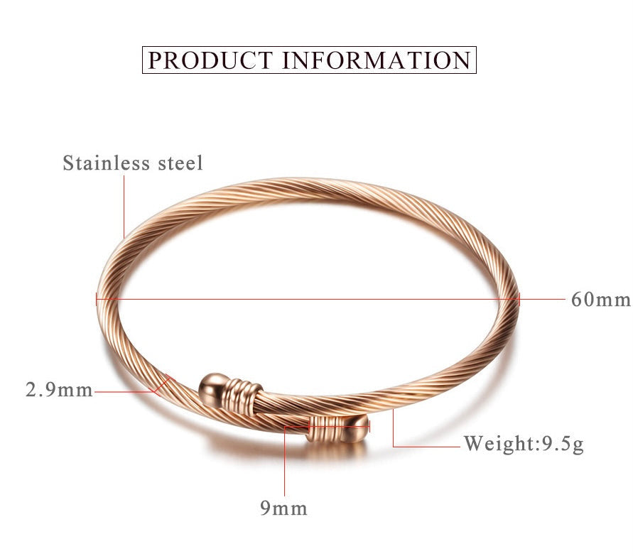 SPIRAL GOLD BRACELET