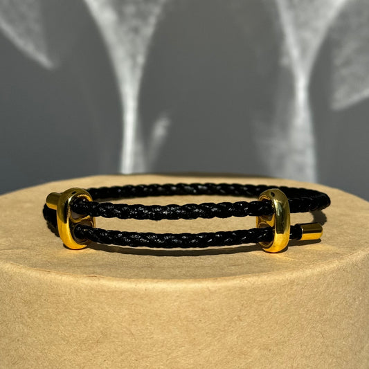 GEOMETRIC LEATHER BRACELET