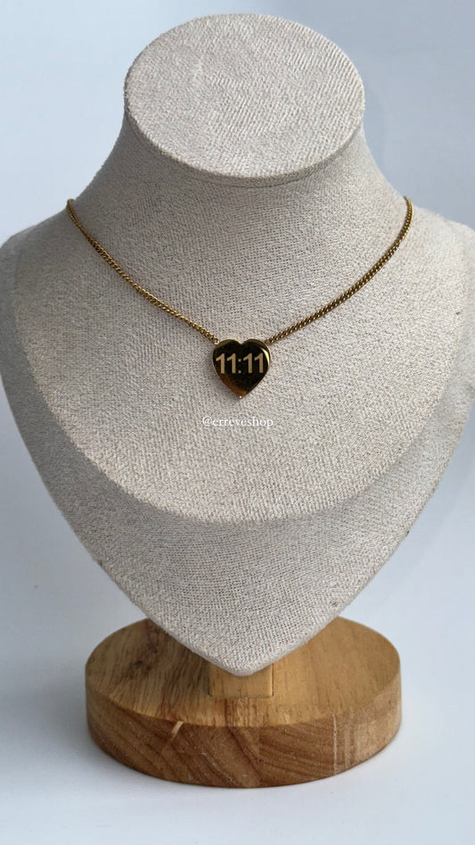 11:11 HEART NECKLACE