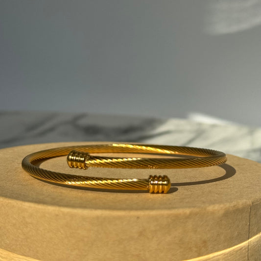 SPIRAL GOLD BRACELET