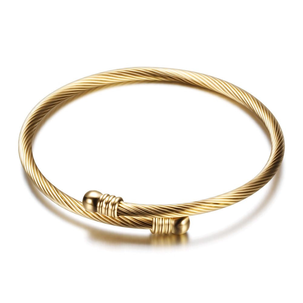 SPIRAL GOLD BRACELET