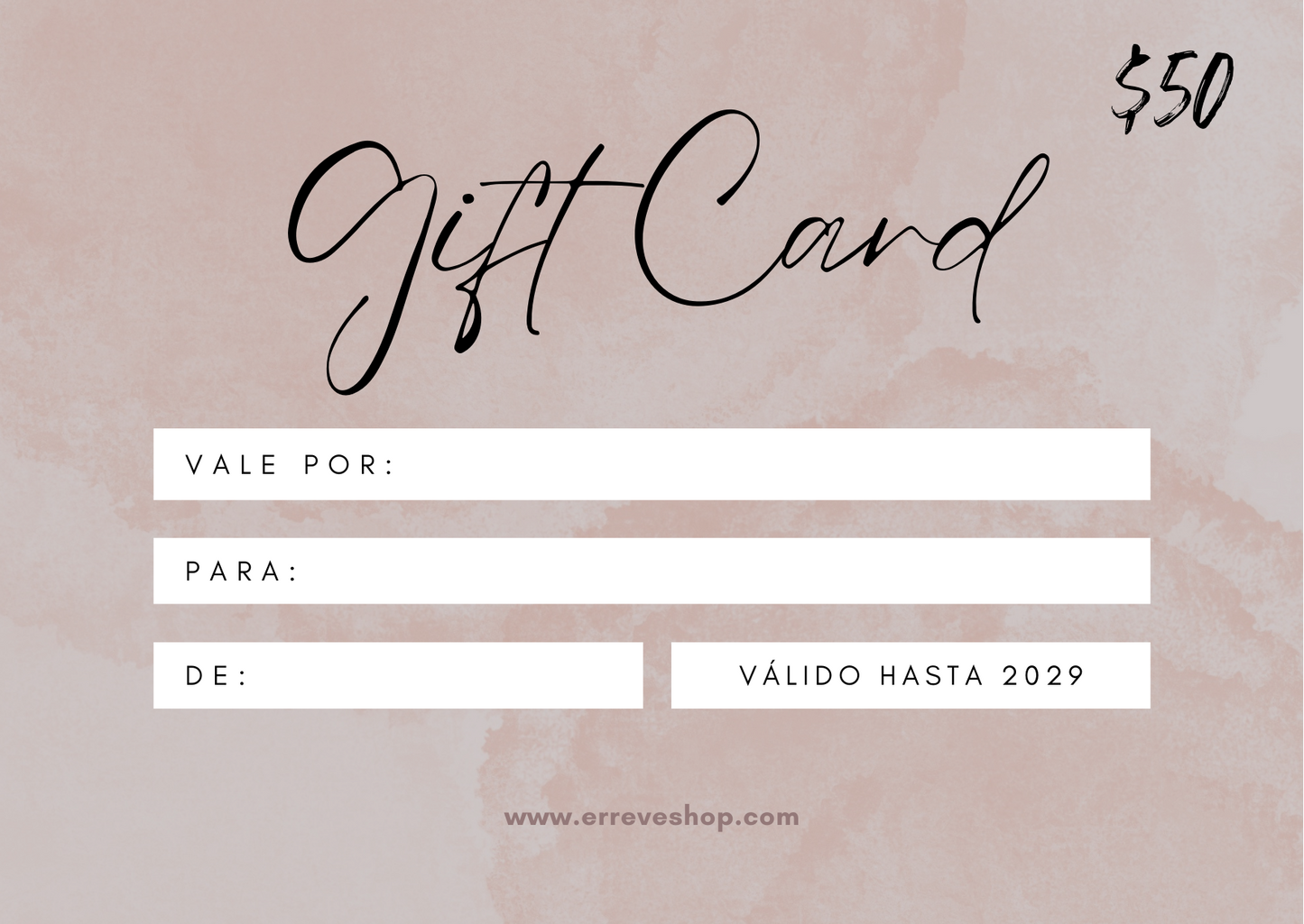 GIFT CARD DIGITAL ERREVÉ